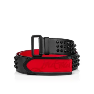 Loubi – Curelă – Piele de vițel și ținte – Negru
