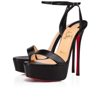 Loubi Queen Alta – Pantofi cu toc de 150 mm – Piele Nappa – Negru – Femei Loubi Queen Alta – Pantofi cu toc de 150 mm – Piele Nappa – Negru – Femei