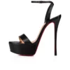 Loubi Queen Alta – Pantofi cu toc de 150 mm – Piele Nappa – Negru – Femei Loubi Queen Alta – Pantofi cu toc de 150 mm – Piele Nappa – Negru – Femei