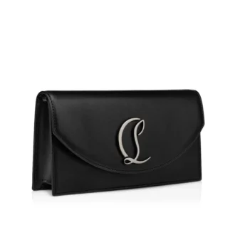 Loubi54 – Clutch – Piele de vițel și metal – Negru