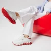 Loubishark – Sneakers – Piele de vițel și neopren – Bianco – Femei Loubishark – Sneakers – Piele de vițel și neopren – Bianco – Femei