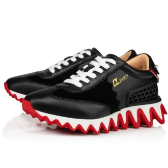 Loubishark – Sneakers – Piele de vițel și velur de vițel – Negru – Femei Loubishark – Sneakers – Piele de vițel și velur de vițel – Negru – Femei