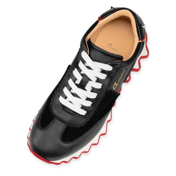 Loubishark – Sneakers – Piele de vițel și velur de vițel – Negru – Femei Loubishark – Sneakers – Piele de vițel și velur de vițel – Negru – Femei