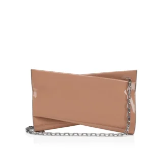 Loubitwist – Clutch – Piele lăcuită – Blush