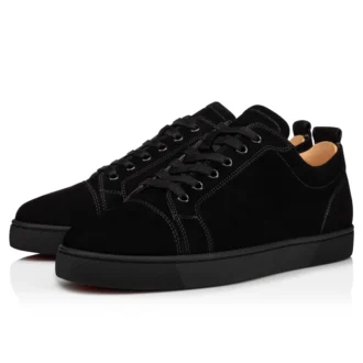 Louis Junior – Sneakers – Piele de vițel velur – Negru – Bărbați
