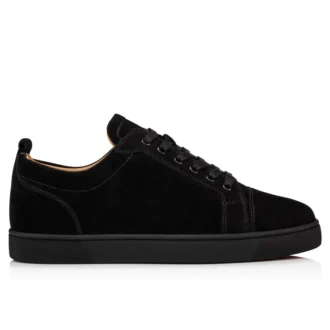 Louis Junior – Sneakers – Piele de vițel velur – Negru – Bărbați