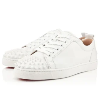 Louis Junior Spikes – Sneakers – Piele de vițel și ținte – Alb – Bărbați Louis Junior Spikes – Sneakers – Piele de vițel și ținte – Alb – Bărbați