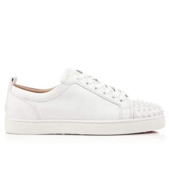 Louis Junior Spikes – Sneakers – Piele de vițel și ținte – Alb – Bărbați Louis Junior Spikes – Sneakers – Piele de vițel și ținte – Alb – Bărbați