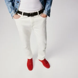 Louis Junior Spikes – Sneakers – Piele de vițel și ținte – Loubi – Bărbați Louis Junior Spikes – Sneakers – Piele de vițel și ținte – Loubi – Bărbați