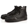 Louis – Sneakers înalte – Piele de vițel și ținte – Negru – Bărbați