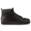 Louis – Sneakers înalte – Piele de vițel și ținte – Negru – Bărbați
