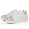 Louise Junior Perla – Sneakers – Satin creponat, piele de vițel și perle – Alb – Femei