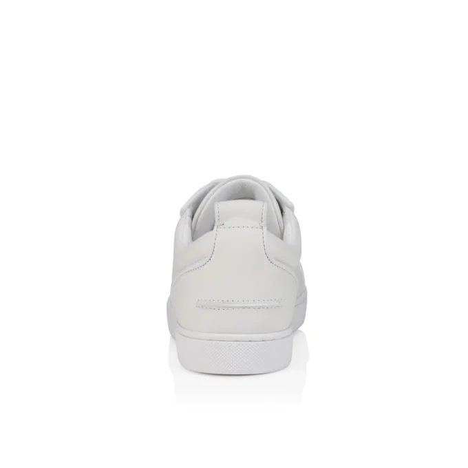 Louise Junior Perla – Sneakers – Satin creponat, piele de vițel și perle – Alb – Femei