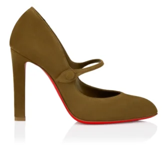 Mary Fannylove – Pantofi cu toc de 100 mm – Veau Velours – Bronzo – Femei