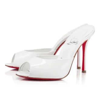 Me Dolly – Mule de 100 mm – Piele de vițel lăcuită – Bianco – Femei Me Dolly – Mule de 100 mm – Piele de vițel lăcuită – Bianco – Femei