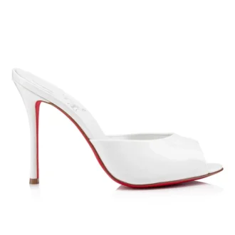 Me Dolly – Mule de 100 mm – Piele de vițel lăcuită – Bianco – Femei Me Dolly – Mule de 100 mm – Piele de vițel lăcuită – Bianco – Femei