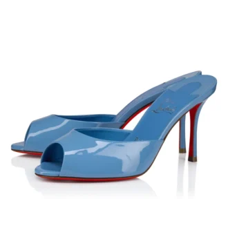 Me Dolly – Mule de 85 mm – Piele de vițel lăcuită – Ceruleo – Femei Me Dolly – Mule de 85 mm – Piele de vițel lăcuită – Ceruleo – Femei