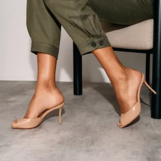 Me Dolly – Mule de 85 mm – Piele Nappa – Blush – Femei Me Dolly – Mule de 85 mm – Piele Nappa – Blush – Femei
