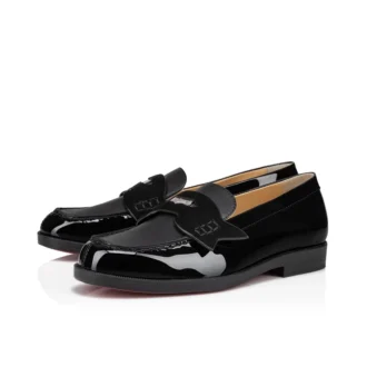Mini Penny – Mocasini – Piele de vițel lăcuită și piele de căprioară – Negru – Copii