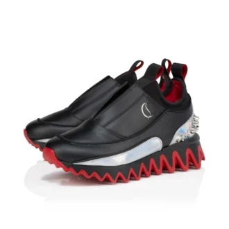 Mini Sharkyloub – Sneakers de alergare – Piele de vițel și neopren – Negru – Copii