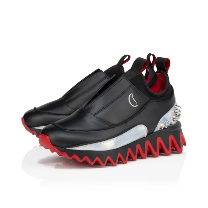Mini Sharkyloub – Sneakers de alergare – Piele de vițel și neopren – Negru – Copii Mini Sharkyloub – Sneakers de alergare – Piele de vițel și neopren – Negru – Copii