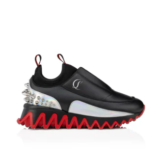 Mini Sharkyloub – Sneakers de alergare – Piele de vițel și neopren – Negru – Copii