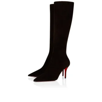 Miss Z Botta – Cizme de 80 mm – Piele de vițel velur – Cafa – Femei Miss Z Botta – Cizme de 80 mm – Piele de vițel velur – Cafa – Femei