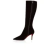 Miss Z Botta – Cizme de 80 mm – Piele de vițel velur – Cafa – Femei