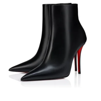 Miss Z Cizme – Cizme joase de 100 mm – Piele de vițel – Negru – Femei Miss Z Cizme – Cizme joase de 100 mm – Piele de vițel – Negru – Femei
