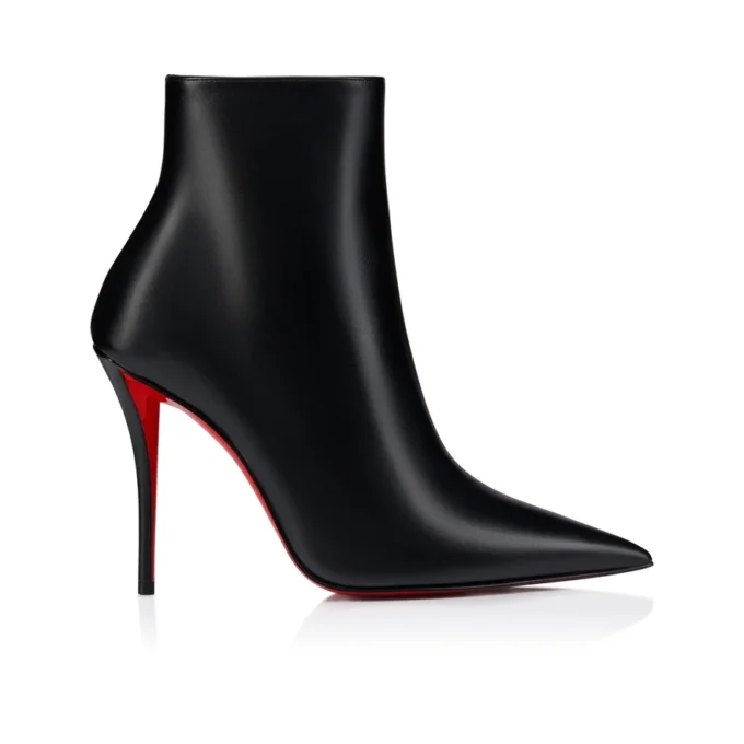 Miss Z Cizme – Cizme joase de 100 mm – Piele de vițel – Negru – Femei Miss Z Cizme – Cizme joase de 100 mm – Piele de vițel – Negru – Femei