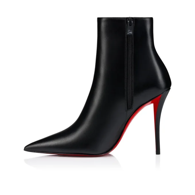 Miss Z Cizme – Cizme joase de 100 mm – Piele de vițel – Negru – Femei Miss Z Cizme – Cizme joase de 100 mm – Piele de vițel – Negru – Femei