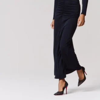 Miss Z Degrastrass Perla – Pantofi cu toc de 100 mm – Plasă, piele nappa, strasuri și perle – Negru – Femei