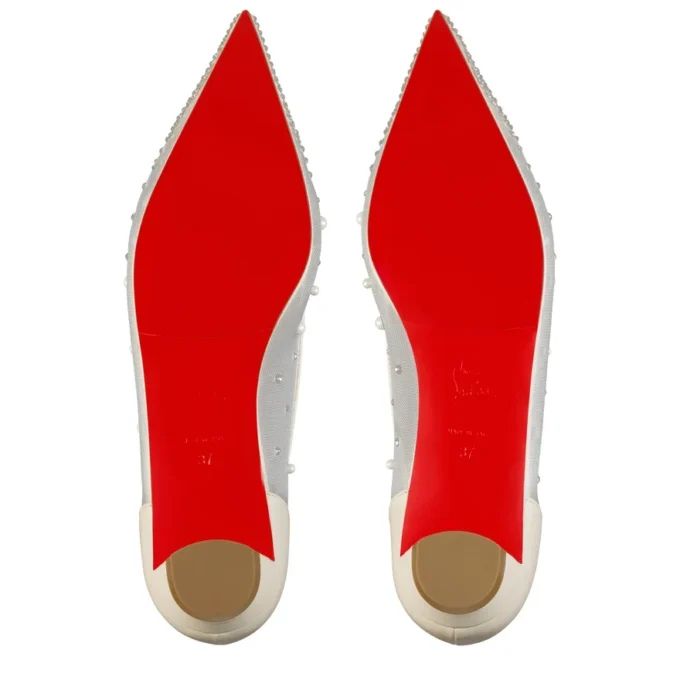 Miss Z Degrastrassina Perla – Balerini – Plasă, piele nappa, strasuri și perle – Negru – Femei