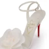 Miss Z Flora – Sandale cu bretele de 100 mm – Piele Nappa perlată – Bianco – Femei Miss Z Flora – Sandale cu bretele de 100 mm – Piele Nappa perlată – Bianco – Femei