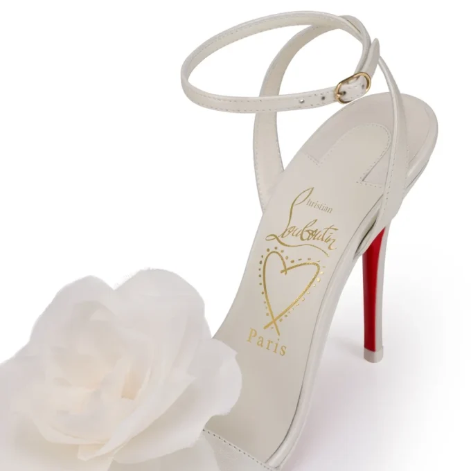 Miss Z Flora – Sandale cu bretele de 100 mm – Piele Nappa perlată – Bianco – Femei Miss Z Flora – Sandale cu bretele de 100 mm – Piele Nappa perlată – Bianco – Femei