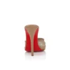 Miss Z Mule Degrasstrass Perla – Mule de 100 mm – Plasă, piele nappa și perle – Blush – Femei