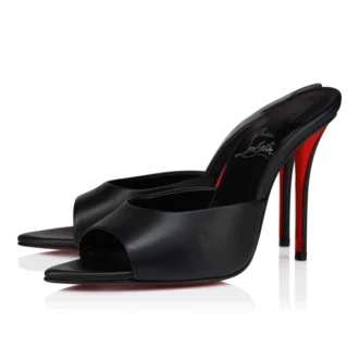 Miss Z Mule – Mule de 100 mm – Piele de miel Nappa – Negru – Femei