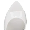 Miss Z Mule – Mule de 100 mm – Piele de vițel lăcuită – Bianco – Femei