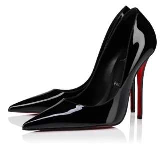 Miss Z – Pantofi cu toc de 120 mm – Piele de vițel lăcuită – Negru – Femei
