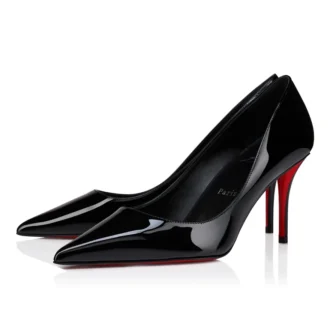 Miss Z – Pantofi cu toc de 80 mm – Piele de vițel lăcuită – Negru – Femei