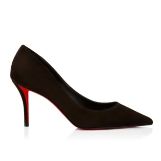Miss Z – Pantofi cu toc de 80 mm – Piele de vițel velur – Cafa – Femei