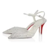 Miss Z Riviera Strass – Pantofi cu toc de 80 mm și curele – Plasă, piele Nappa și perle – Bianco – Femei Miss Z Riviera Strass – Pantofi cu toc de 80 mm și curele – Plasă, piele Nappa și perle – Bianco – Femei
