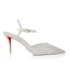 Miss Z Riviera Strass – Pantofi cu toc de 80 mm și curele – Plasă, piele Nappa și perle – Bianco – Femei Miss Z Riviera Strass – Pantofi cu toc de 80 mm și curele – Plasă, piele Nappa și perle – Bianco – Femei