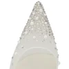 Miss Z Riviera Strass – Pantofi cu toc de 80 mm și curele – Plasă, piele Nappa și perle – Bianco – Femei Miss Z Riviera Strass – Pantofi cu toc de 80 mm și curele – Plasă, piele Nappa și perle – Bianco – Femei