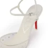 Miss Z Riviera Strass – Pantofi cu toc de 80 mm și curele – Plasă, piele Nappa și perle – Bianco – Femei Miss Z Riviera Strass – Pantofi cu toc de 80 mm și curele – Plasă, piele Nappa și perle – Bianco – Femei