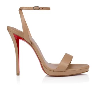 Miss Z Sandal Queen – Sandale cu curele de 120 mm – Piele de miel Nappa – Blush – Femei