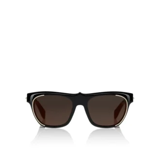 Modelul nostru Georges Lb0006 – Ochelari de soare – Acetat – Negru fumuriu