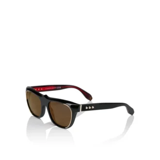Modelul nostru Georges Lb0006 – Ochelari de soare – Acetat – Negru fumuriu