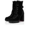 New Macademia – Cizme joase de 100 mm – Piele de vițel velur – Negru – Femei