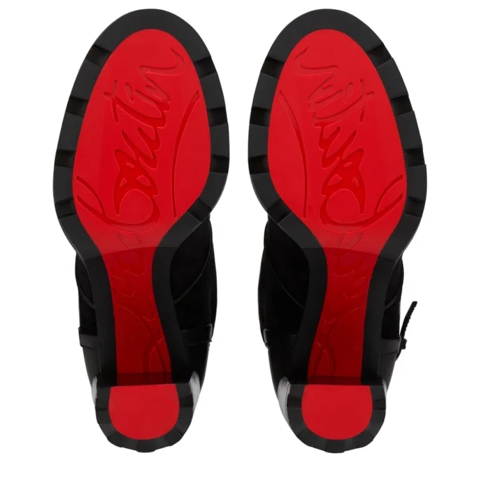 New Macademia – Cizme joase de 100 mm – Piele de vițel velur – Negru – Femei